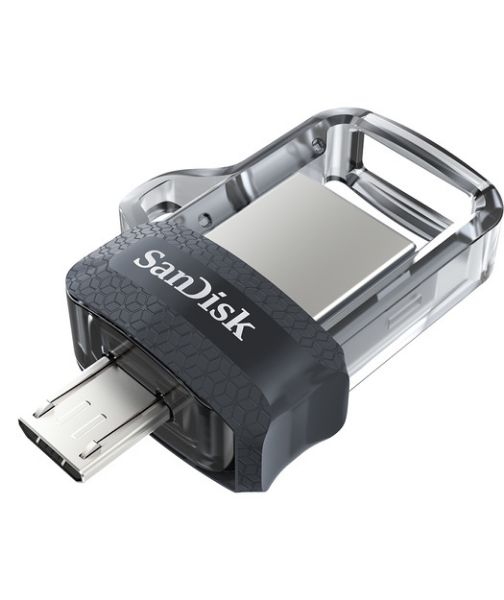 SanDisk Ultra Dual Drive m3.0 64GB Grey & Silver resmi